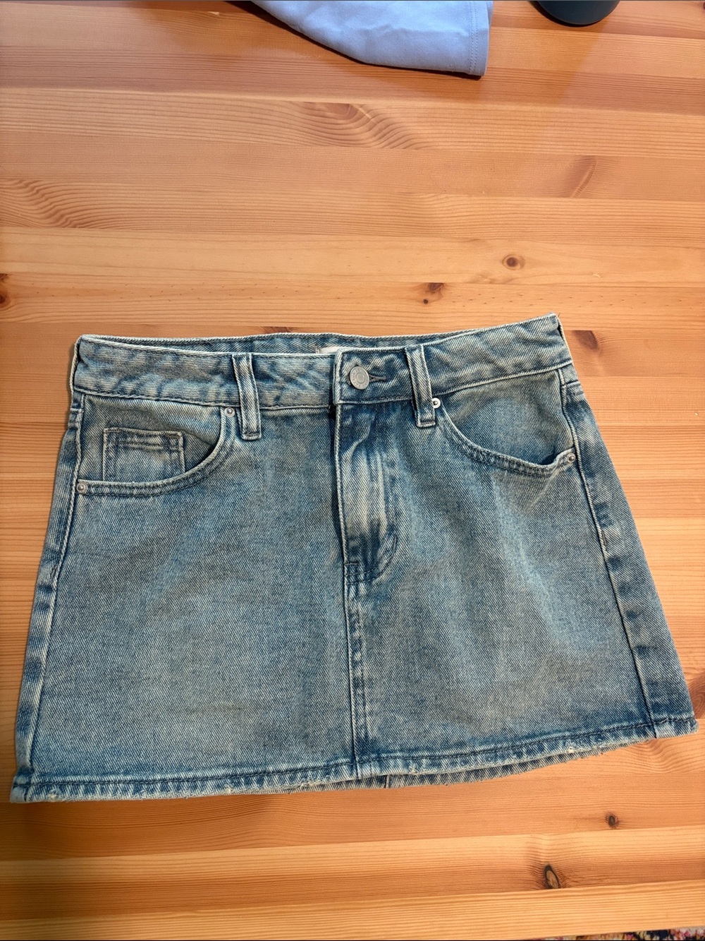 PacSun Light Blue Denim Mini Skirt